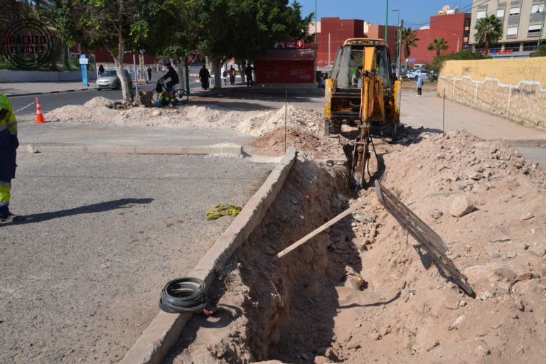 انطلاق أشغال إنجاز مشروع استخدام المياه العادمة المعالجة للسقي بإنزكان