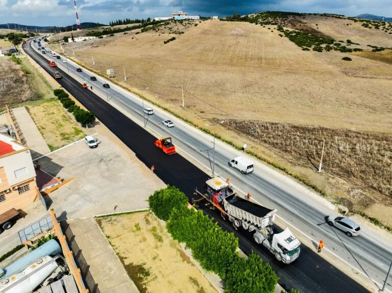 جهود مكثفة لتسريع أشغال تقوية الطريق الوطنية طنجة تطوان